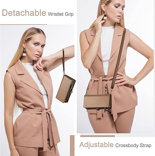 Miniatura 2 de ASAPDOS Motorola Moto G Power 2023 - Funda de piel sintética retro con cierre magnético, bloqueo RFID, tarjetero y soporte para hombres y mujeres,