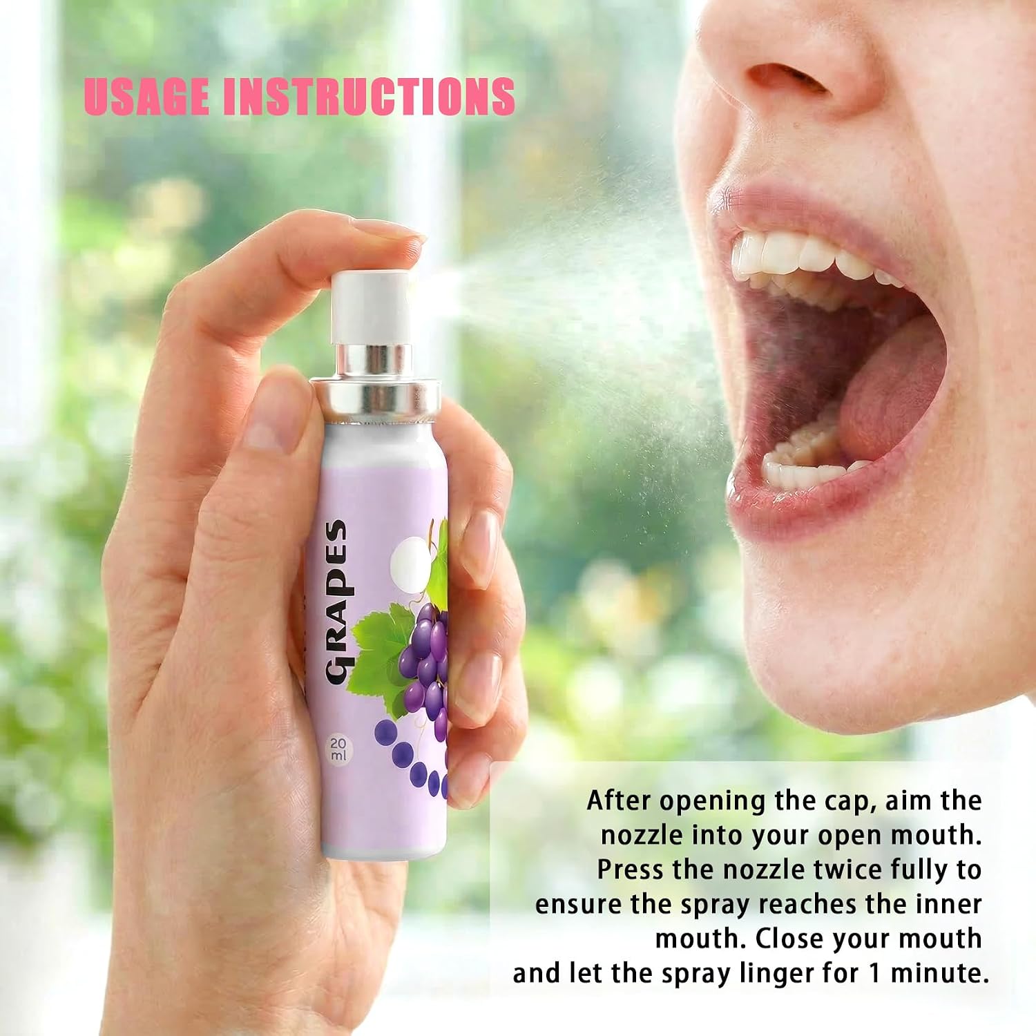 6 Pack Assorted Fruit Flavors Mouth Spray,Probiotic Breath Freshener,Portable Breath Spray,Fights Whisp Bad Breath,Daily Gentle Oral Care