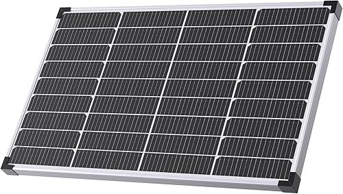 Panel solar tipo N de 16BB de 50 vatios para baterías de 12 voltios, accesorios de cámper, 25% de alta eficiencia IP68 impermeable para casas