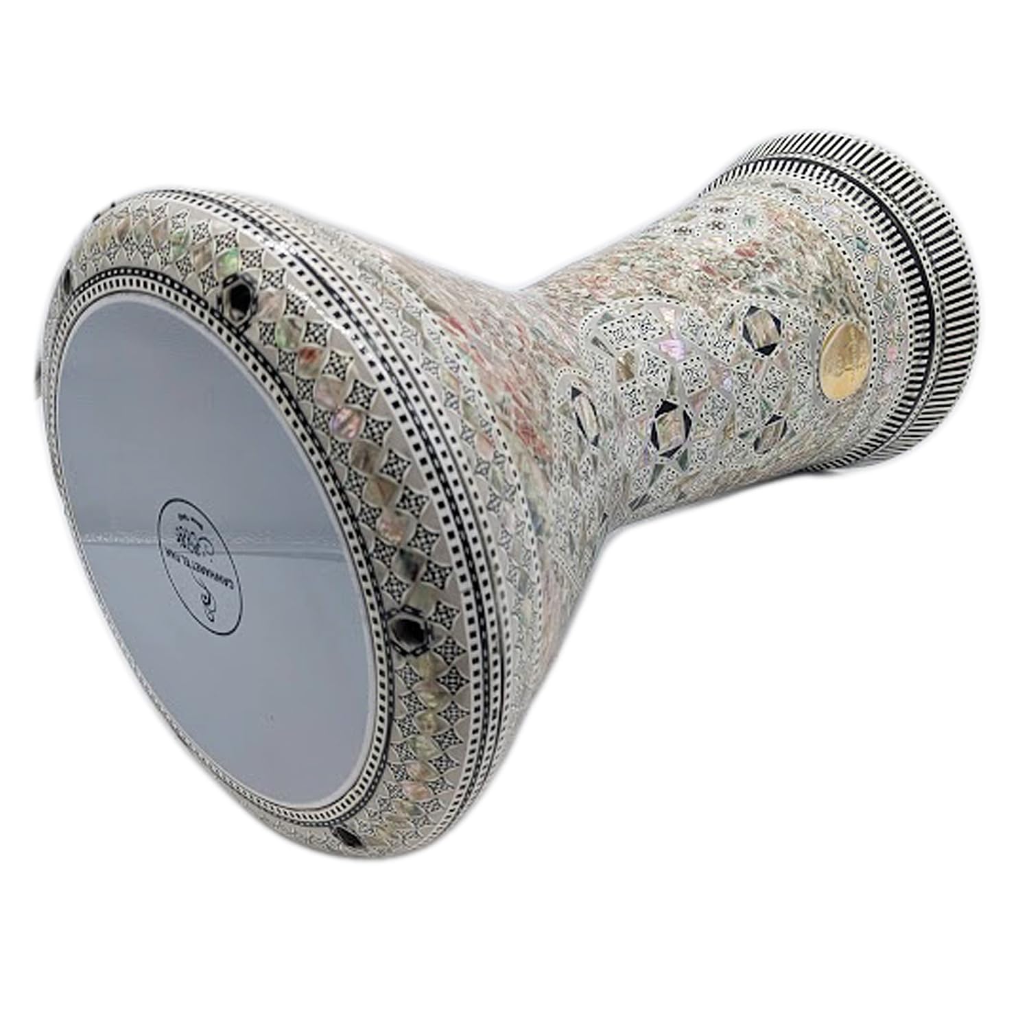 Le tambour Darbuka Doumbek Gawharet El Fan de 47 cm avec nacre de taille Sombaty (Portia)