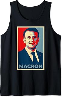 Vote for Emmanuel Macron in the French Presidential Election Tank Top