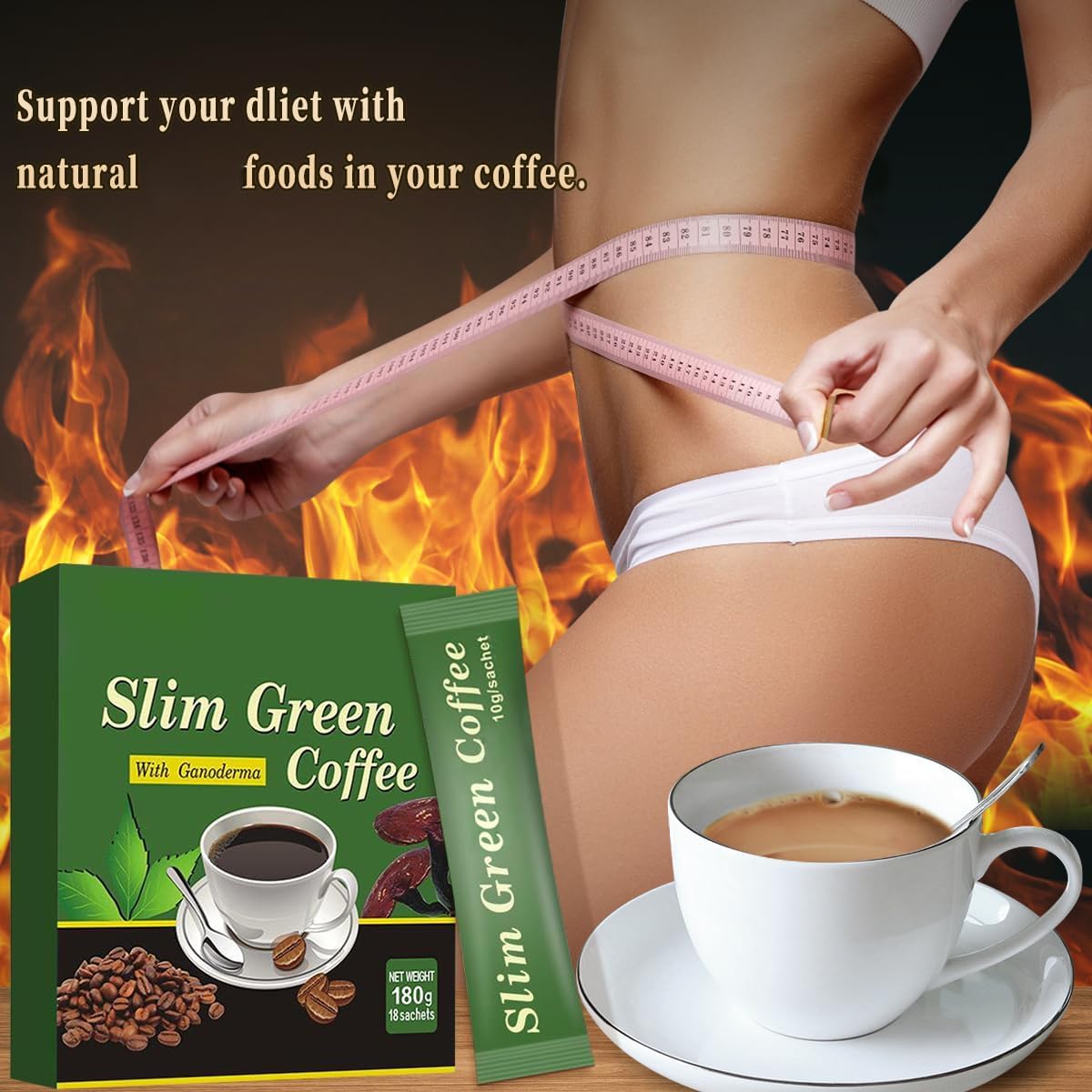 Café vert minceur‑Sans gluten, végan