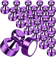 Vista 12 de Paquete de 24 Imanes de Chinchetas de Empuje Coloridos 6 Colores Surtidos Imán de Oficina para Pizarra Blanca Pequeñas Chinchetas Magnéticas