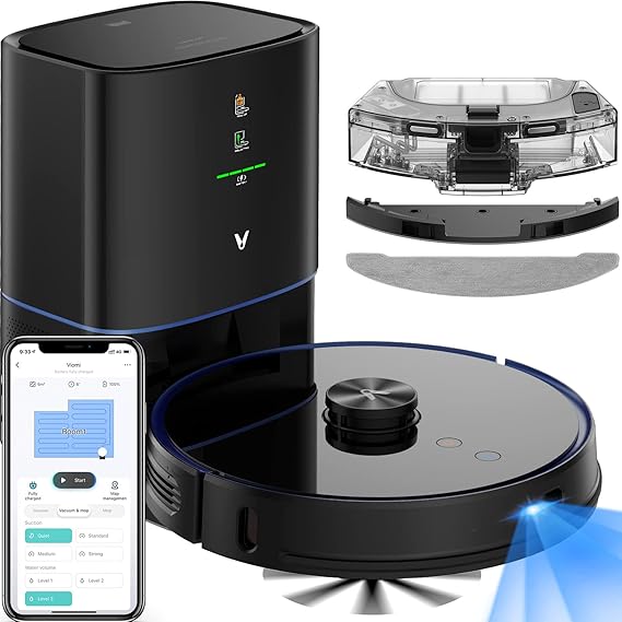 VIOMI S9 Robot Vacuum Cleaner SelfEmptying 2700Pa, 5200mAh, 3 in 1 (Sweep, Vacuum