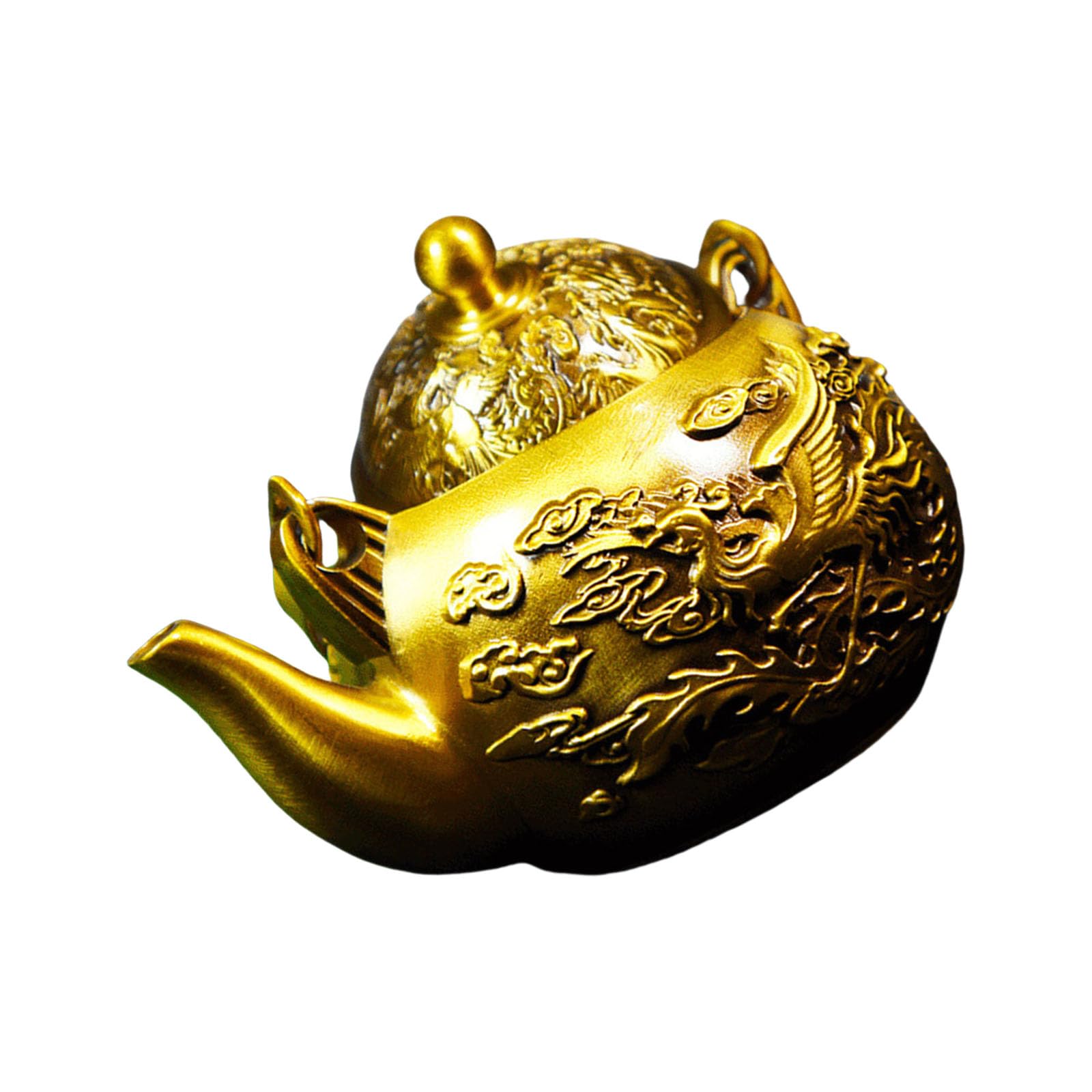Elnwnnkc Multipurpose Serving Pots Teapots Professional Water Pots Brass Texture Teas Accessory Suitable for Kitchen Entertaining Teas Kettle