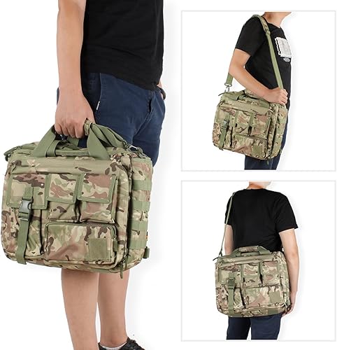 Miniatura 6 de Maletín táctico, 15 "hombres mensajero bolsa militar maletín para hombres