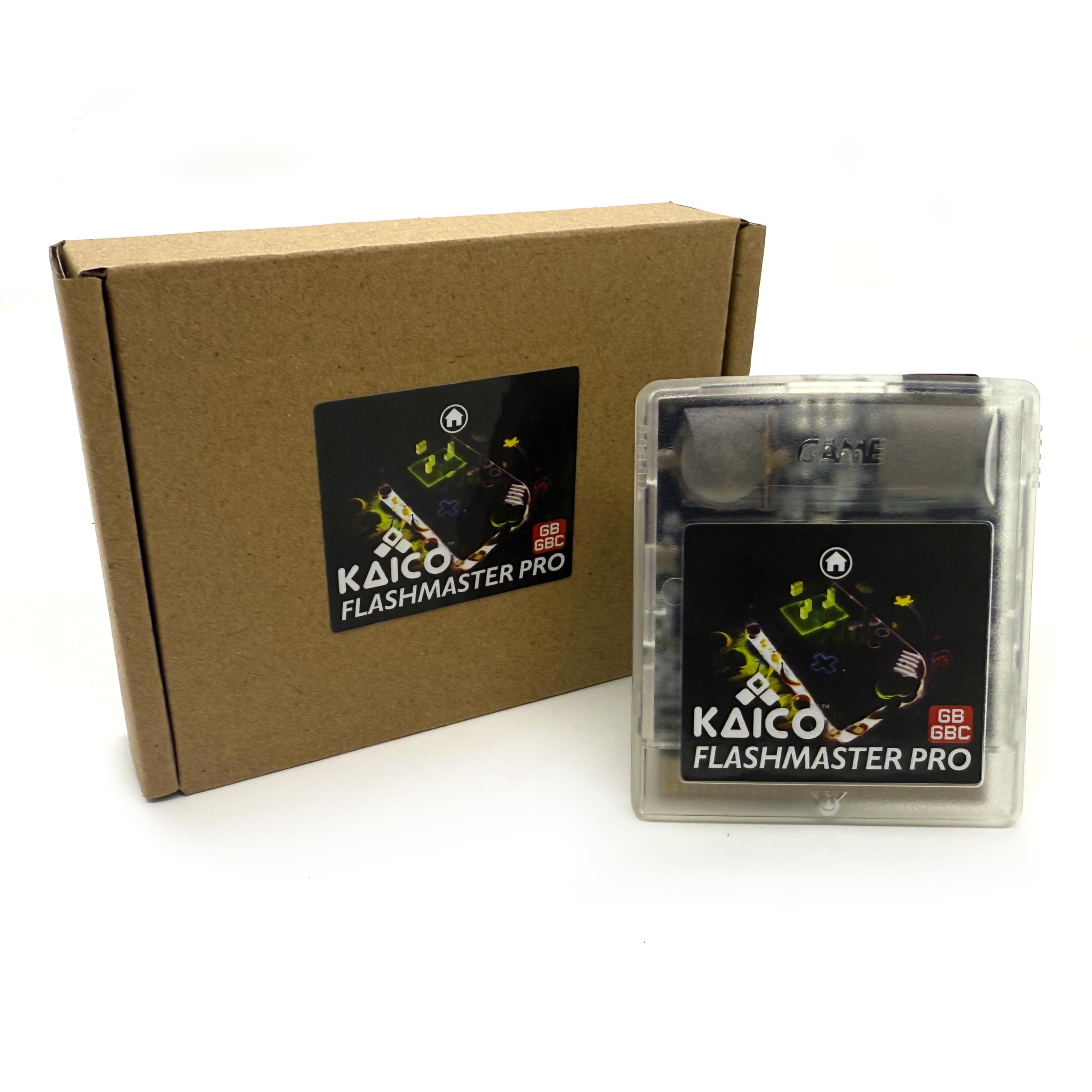 Kaico GB/GBC Flashmaster ED Pro - Cartucho de flash de color Game Boy & Game Boy - Ahorra estados - Cargador de tarjetas SD - Sin regiones - Soporta trucos Homebrew y ROM