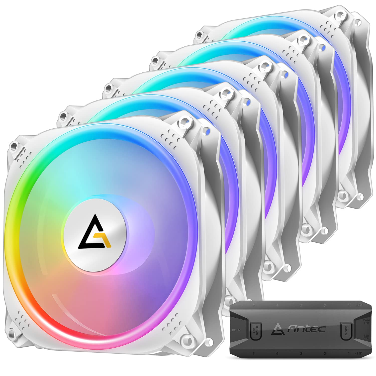 Amazon.co.jp Antec RGBファン PCファン 120mm RGBファン 5V3ピン アドレッサブルRGBファン マザー