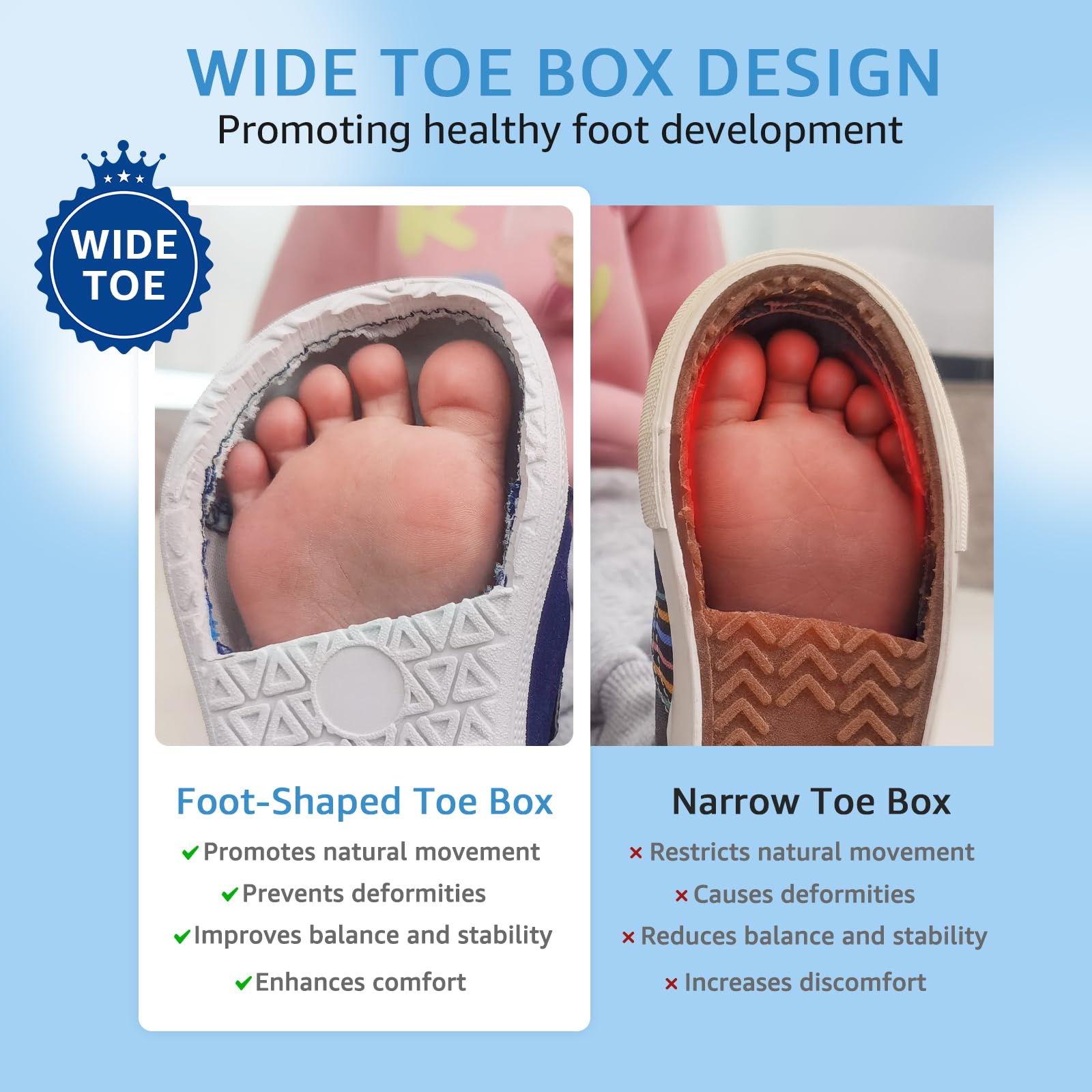 STQ KIDS Barefoot Niños Zapatillas Deportivas Niña Moda Clásicas Calzado Respetuoso Bebe Antideslizante Primeros Pasos Non-Slip Descalzo con Caída Cero al Aire Libre para Mejor Regalo