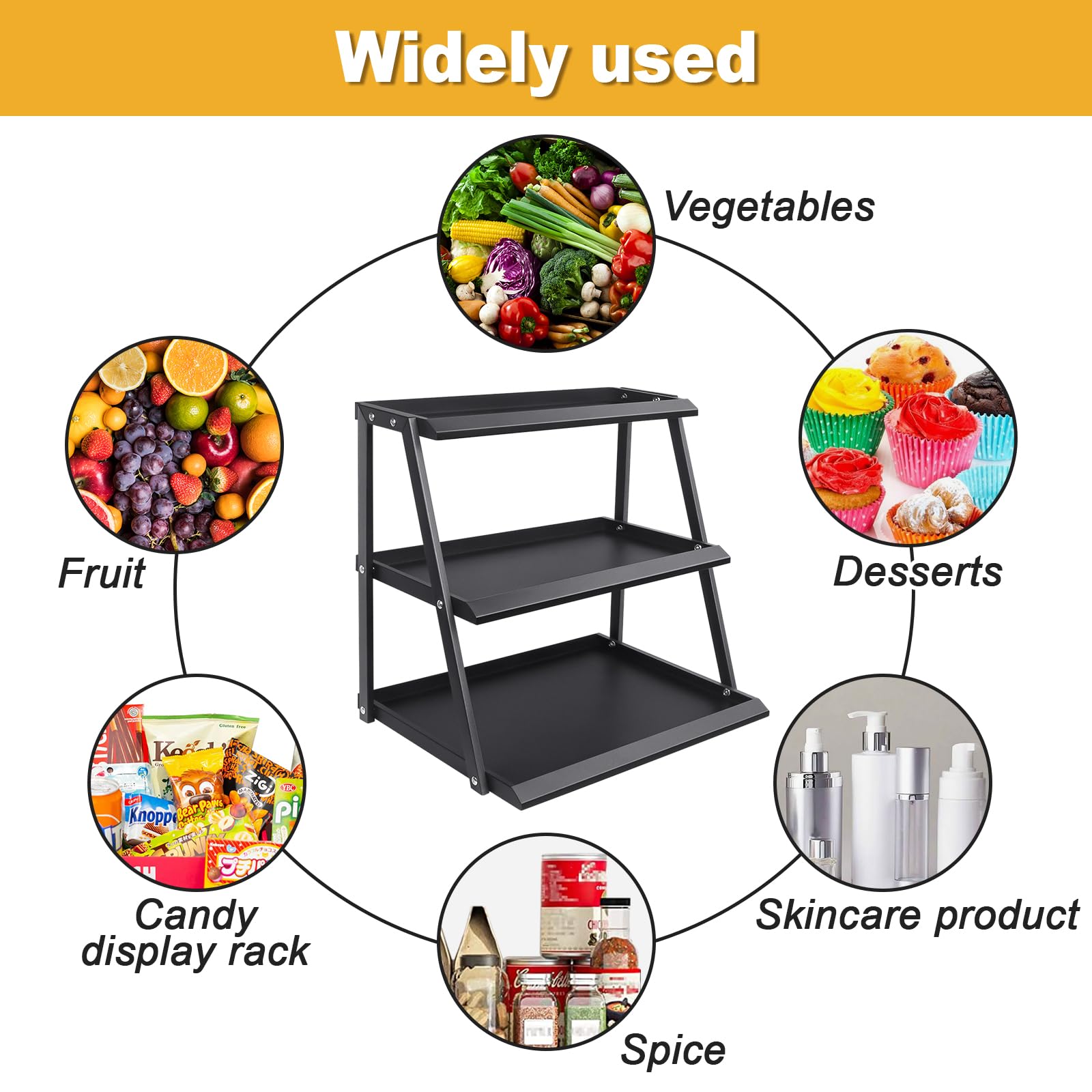 Organizador Despensa Tela Organizador De Aperitivos Xbopetda - 6 Compartimentos, Tela, Con Asas, Para Encimera Cesta Snacks 6 Compartimentos