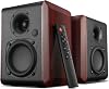 Parlantes de estantería Bluetooth Saiyin con woofer de 3.75 pulgadas, 30W x 2 | Parlantes para tocadiscos con entradas TV-ARC/Óptica/Auxiliar, parlantes para tornamesa con salida de línea para subwoofer para audio en casa 1