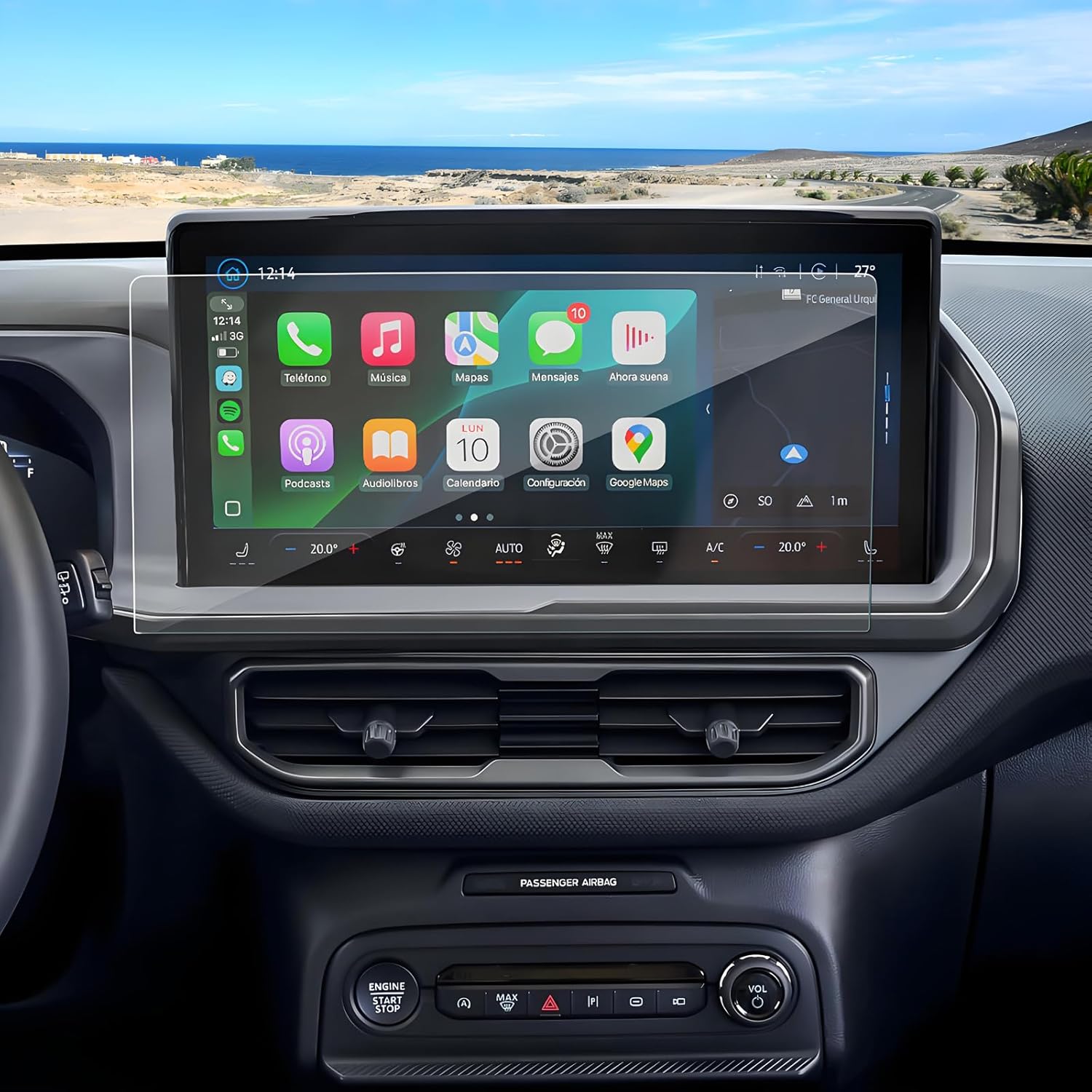 Anti-Glare Matte Screen Protector for 2025 Ford Bronco Sport (Big Bend/Heritage/Free Wheeling/Outer Banks/Badlands) 13.2-inch Touchscreen, 9H Tempered Glass 2025 Bronco Sport Accessories 13.2″