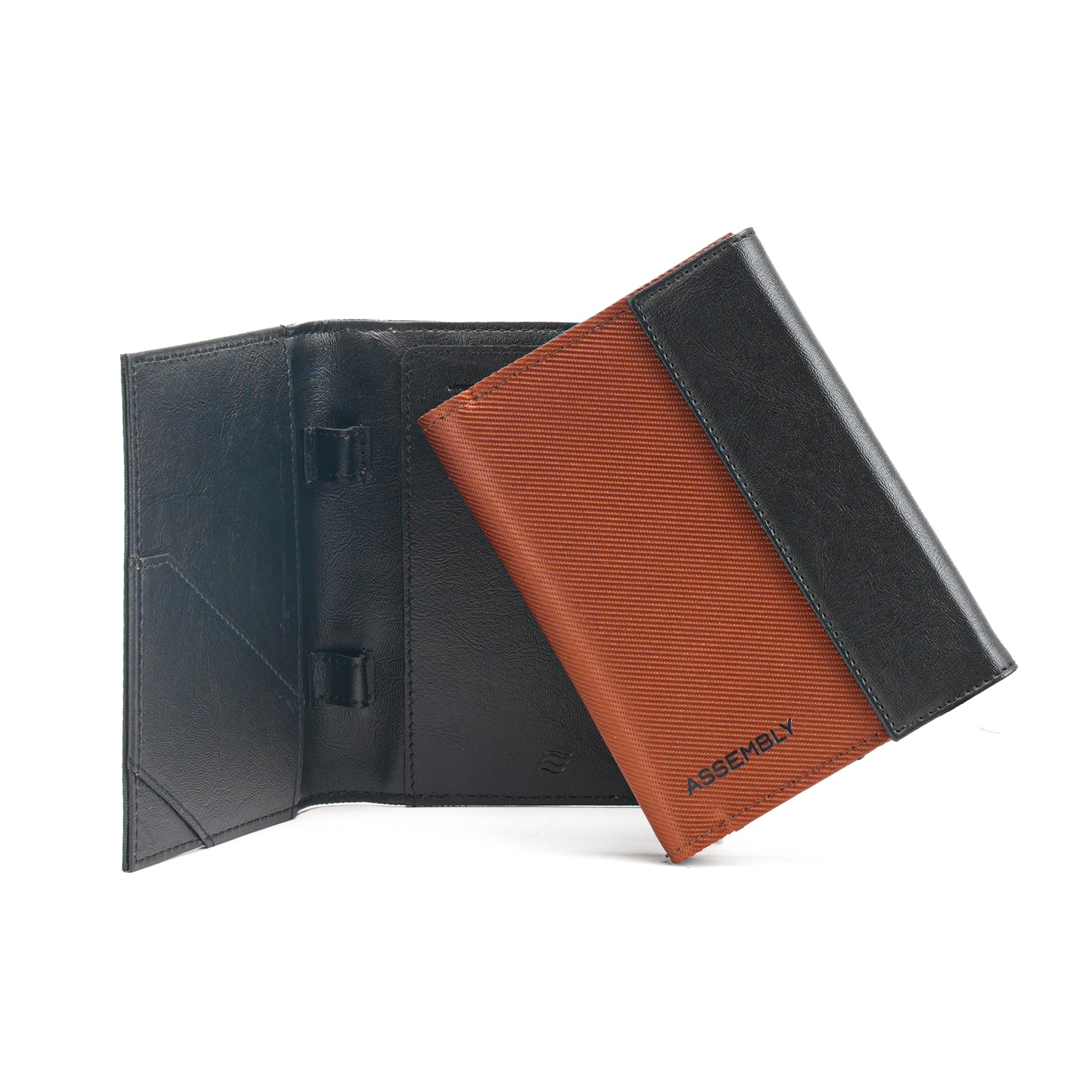 Assembly Travel Passport Holder for Men & Women | Sleek Designed Leatherette Passport Cover with Multiple Slots for Credit Cards, Cash & Sim Cards-Metro Mod-image-47