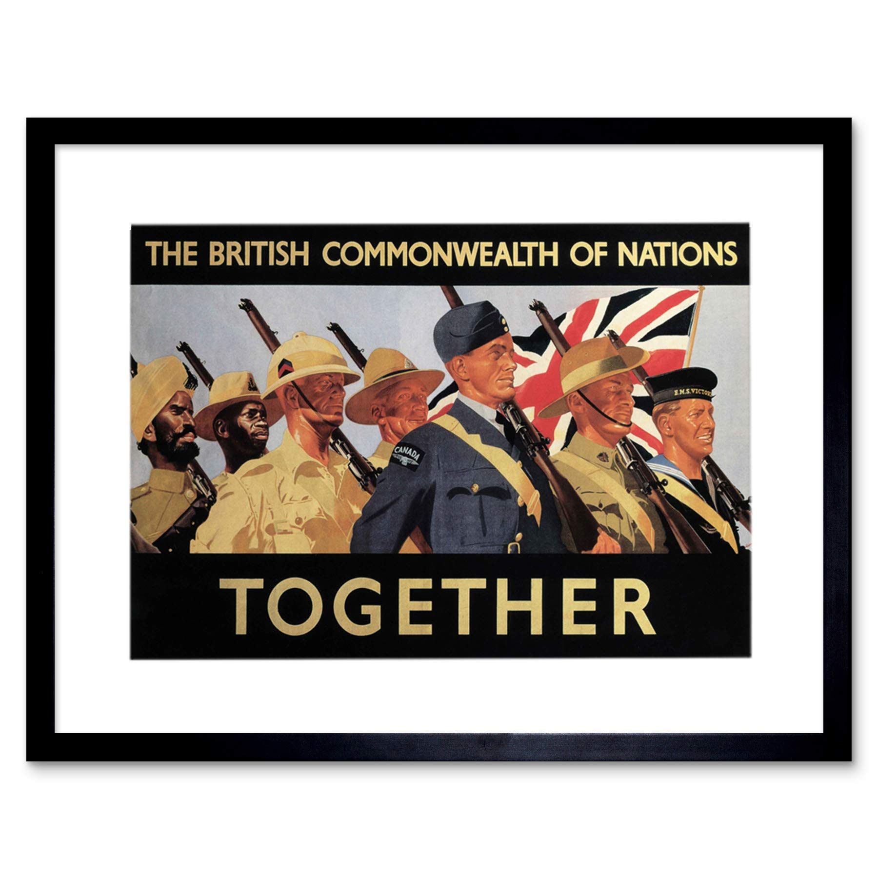 Wee Blue Coo War British Empire Ww2 Soldier Uk Ad Framed Art Print Picture F12X1835