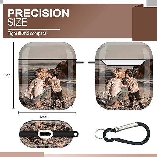 Miniatura 6 de Funda personalizada compatible con Airpod de 21 generación, personaliza tu foto, texto y nombre para Airpods