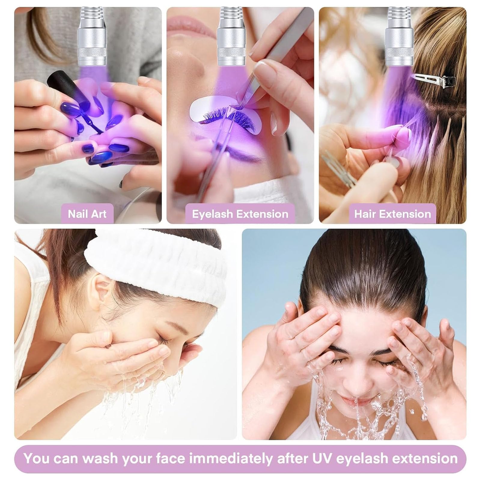 Lampe LED pour Extension de Cils, 5W, Flexible, Col de Cygne, avec Commande à Pédale (Prise UE AC100 à 240V 50 60HZ)