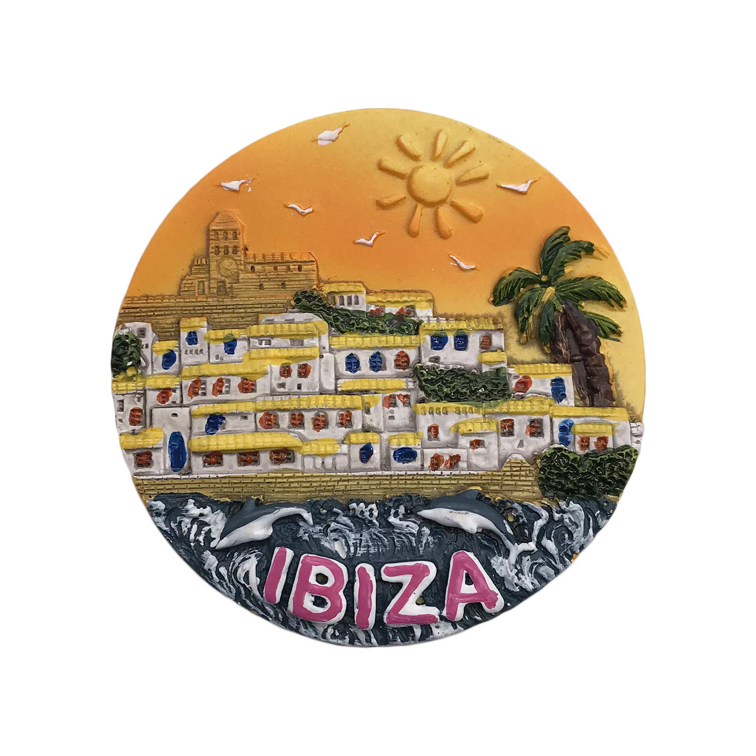 Wedarego Ibiza Spain 3D Refrigerator Magnet Tourist Souvenirs Resin Magnetic Stickers Fridge Magnet Home & Kitchen Decoration From China