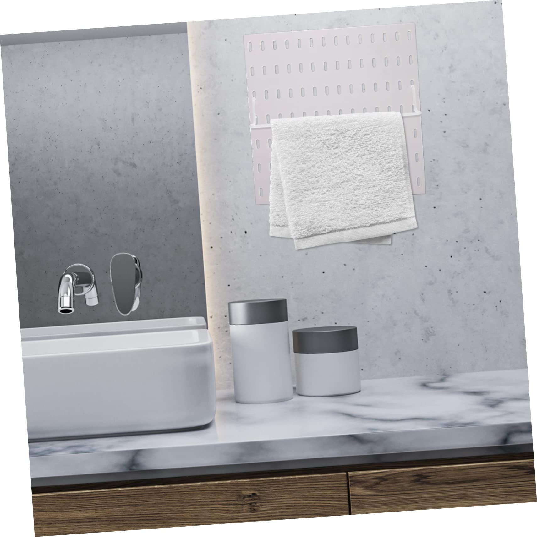 Ciieeo 2 Stück Pegboard Zubehör Edelstahl Lochwand Papierhandtuchhalter Ausziehbar Einfache Installation für Papierhandtücher im Zuhause und Wohnzimmer Ciieeo 2 Stück Pegboard Zubehör Edelstahl Lochwand Papierhandtuchhalter Ausziehbar Einfache Installation für Papierhandtücher im Zuhause und Wohnzimmer