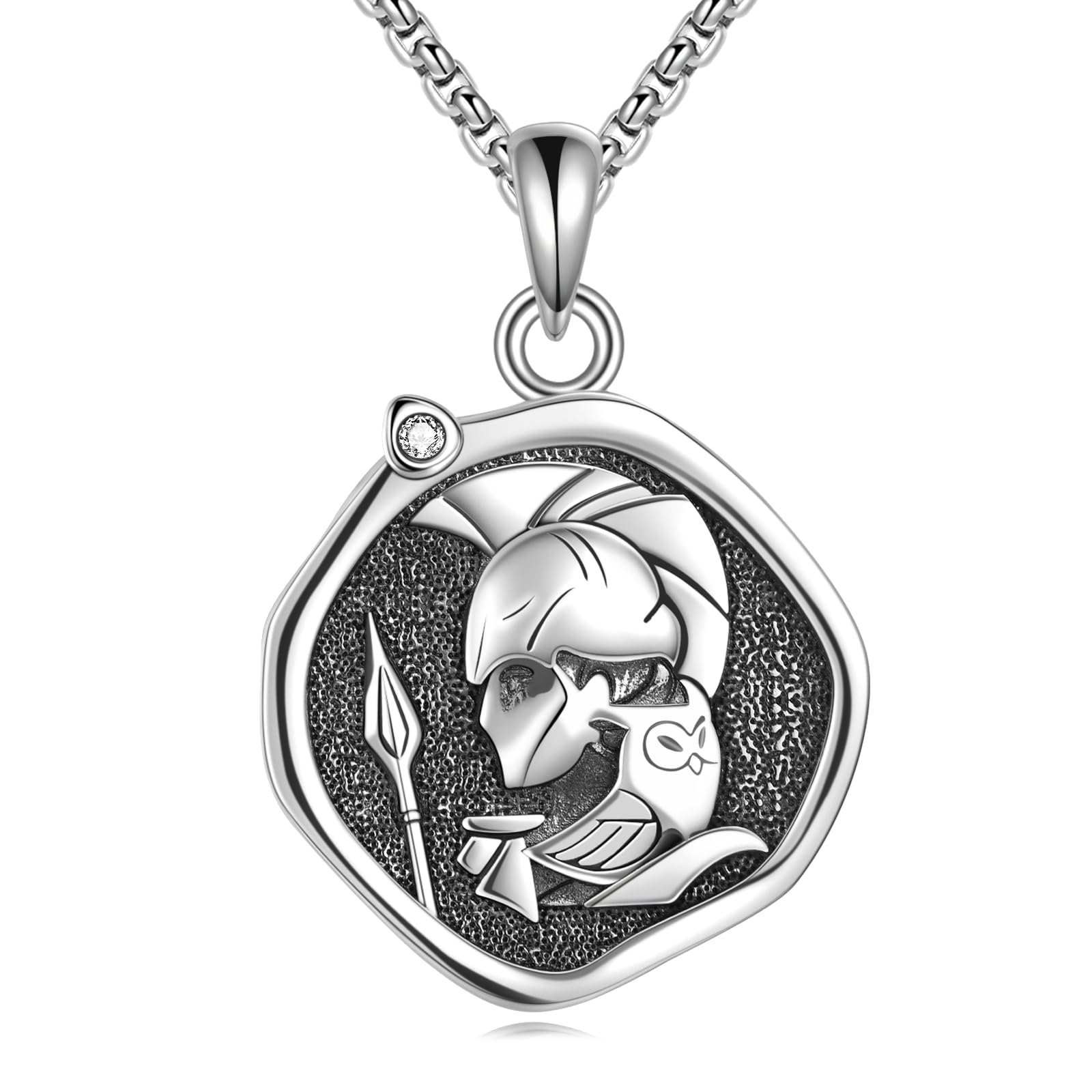 YFN Greek God Necklace Sterling Silver