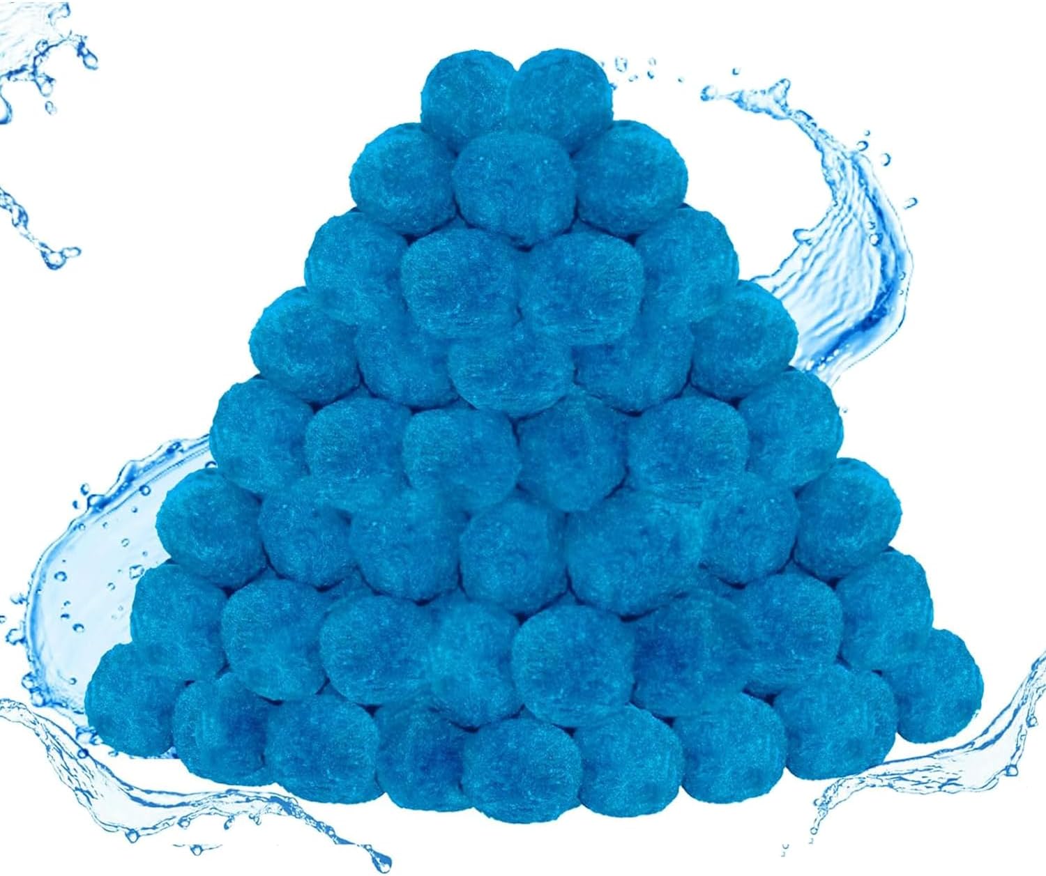 YumSur Filterb lle Pool 2000gMedienfilterb lle f r SchwimmbadPool Reinigende Filterb lleFilterballs Kann 70kg Filtersand ErsetzenQuarzsand Filterballs f r Schwimmb derFilterpumpeAquarium