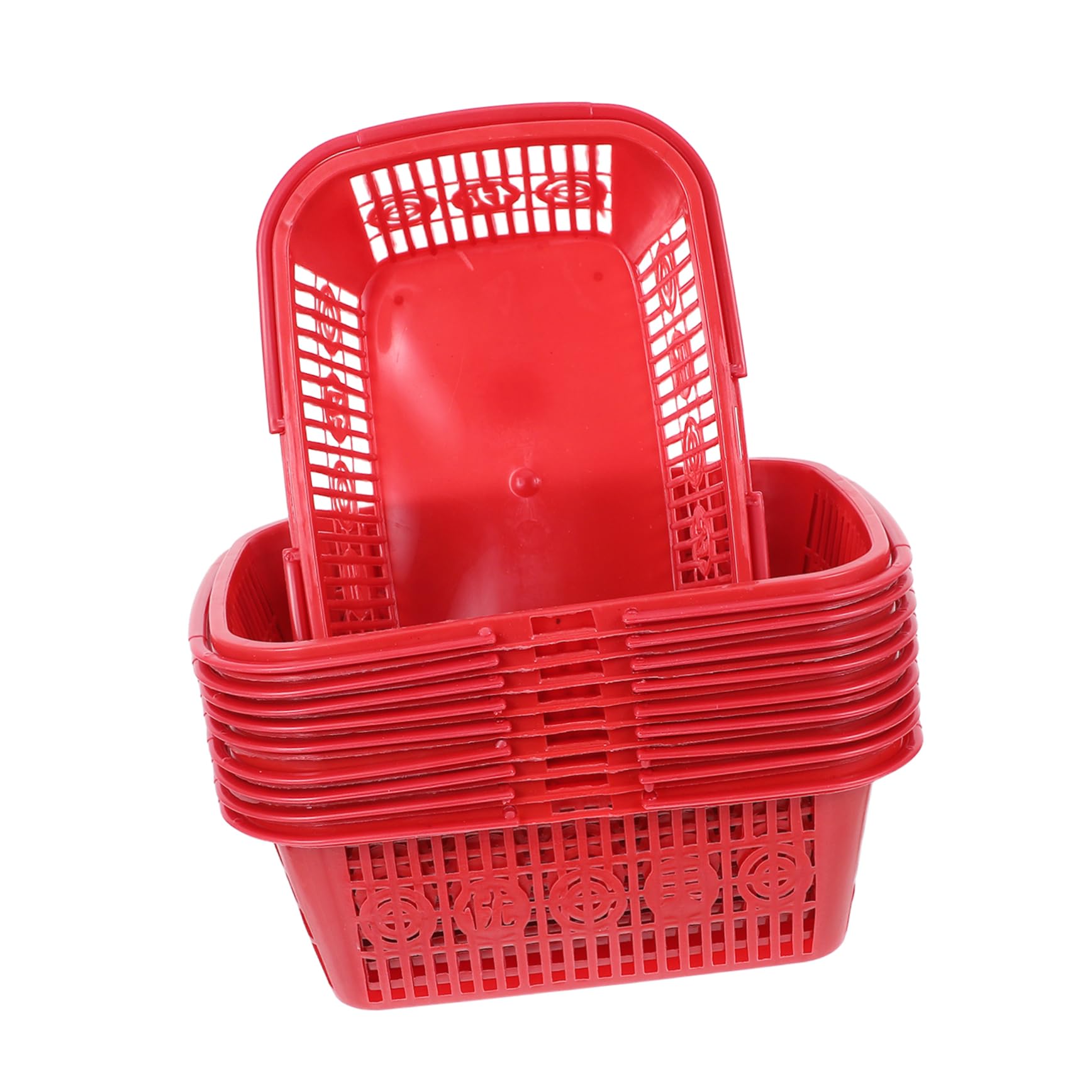 Gogogmee Berry Basket Set 10 Pcs Strawberries Baskets Cutout Design Portable Fruit Storage Containers for Boys and Girls Adults