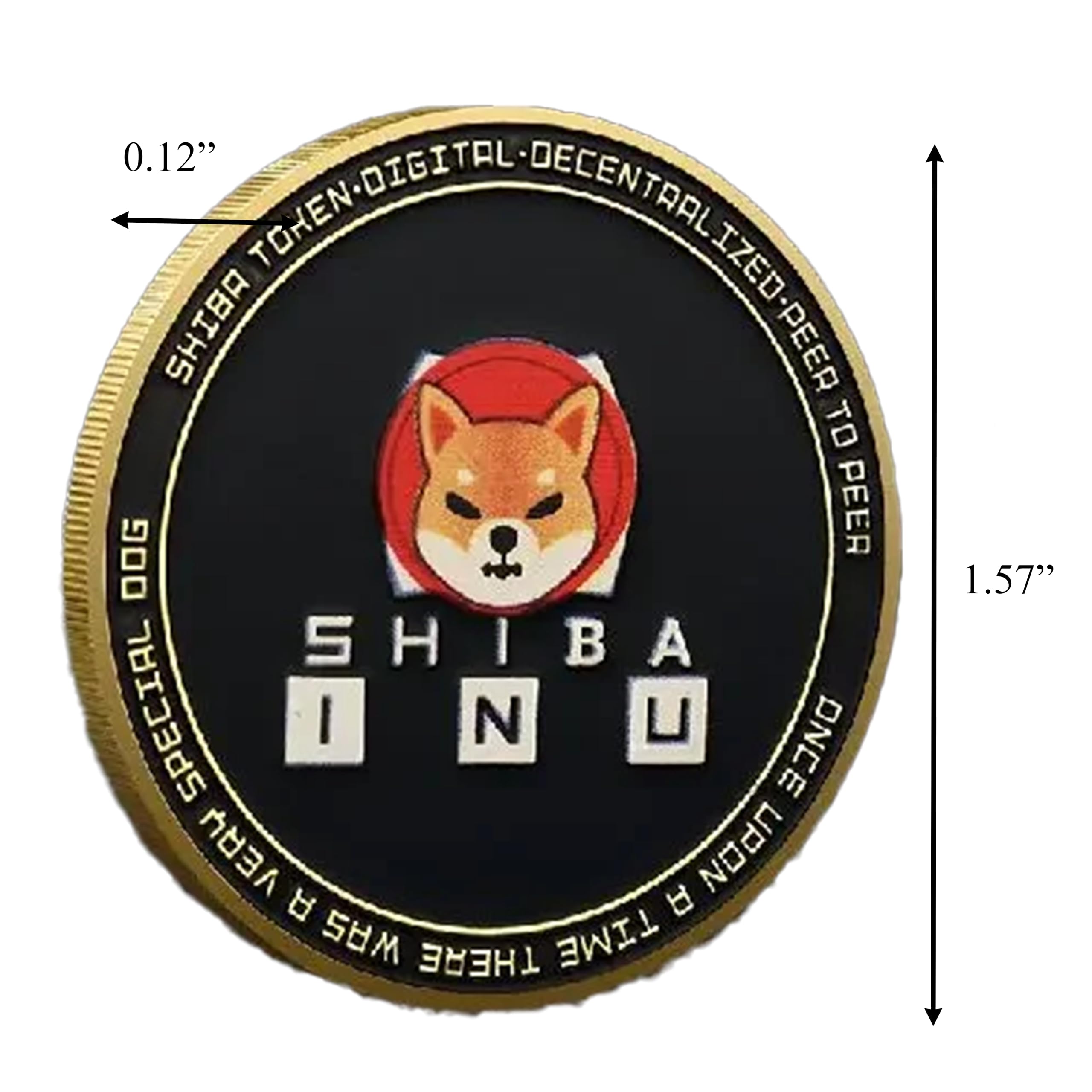 Amazon.com: Gold Plated Shiba Inu Dodgecoin Crypto Coin - Adorable and  Elegant Digital Currency Collectible, Perfect for Crypto Enthusiasts and  Collectors : Toys & Games