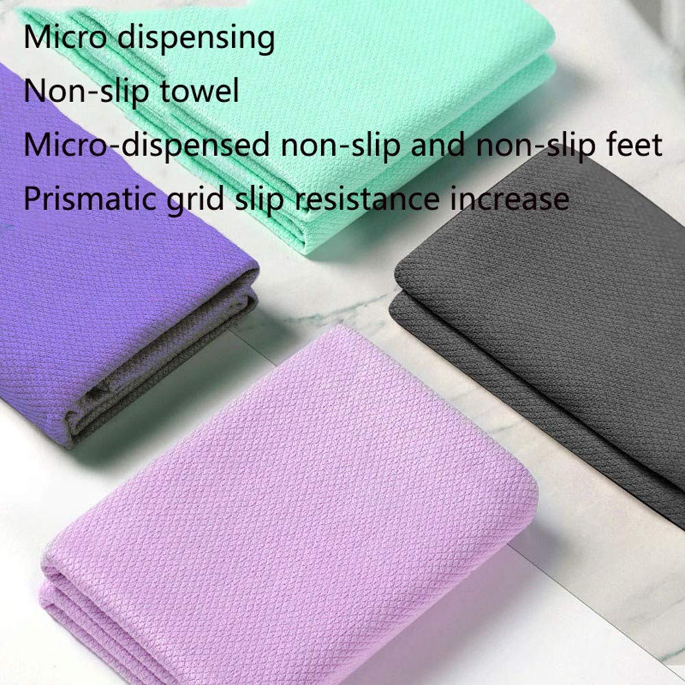 HZIH Toalla de Yoga, Toalla Antideslizante de Doble Cara, Microfibra Absorbente de Sudor, Adecuada para Hombres y Mujeres en el hogar, Deportes al Aire Libre, Deportes, Yoga, Pilates