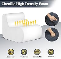 Vista 7 de Silla Puf, Puffs Fireside Sofá Perezoso, Silla Puf Grande para Suelo, Silla Lounge de Espuma Viscoelástica para Dormitorio, Sala de Estar, Oficina