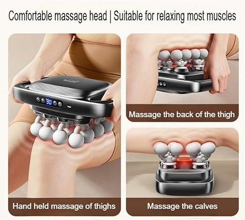 Miniatura 7 de Sweevly - Pistola de masaje de 16 cabezas de tejido profundo, fuerza de golpe de 105.8 lbs, 3 modos, masajeador muscular de percusión portátil