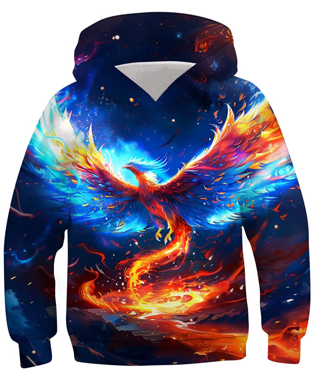 TUONROAD 3D Hoodie Kinder Jungen Mädchen Lustig Kapuzenpullover Langarm Sweatshirt Pullover 6-14 Jahre