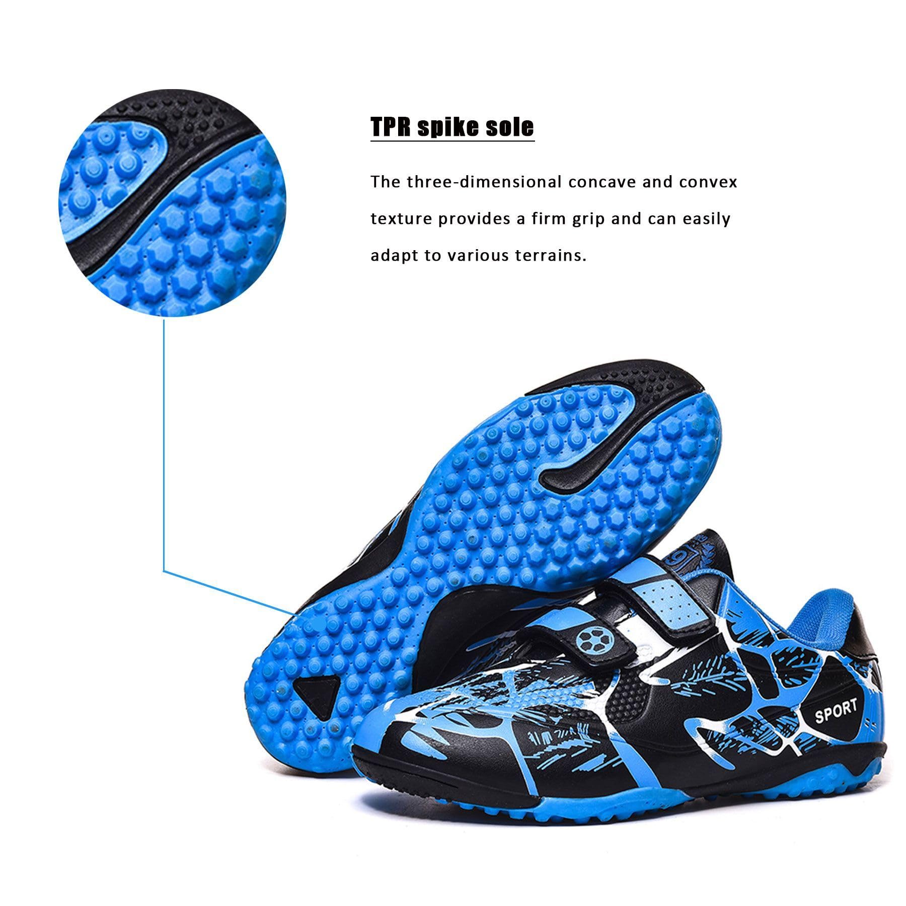 Sainilei Scarpe da Calcio Ragazzi FG/AG Professionale All'aperto Calcio da Scarpe Ragazzo TF Allenamento Bambini Teenage Spike