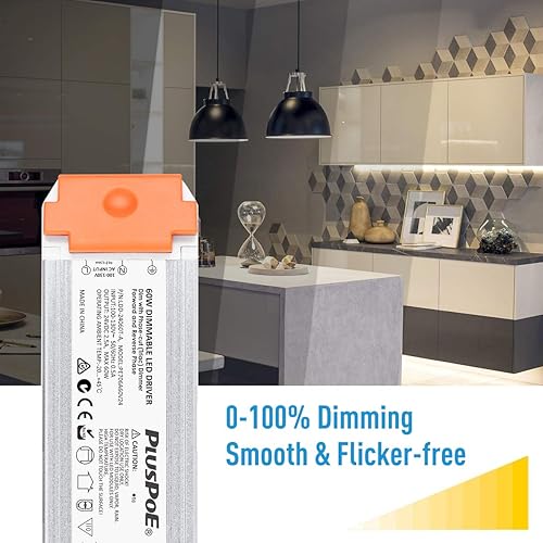 Miniatura 6 de Controlador LED regulable de 24 V 60 W, regulador universal de 24 V CC SCR regulable fuente de alimentación de transformador LED, atenuación del 0