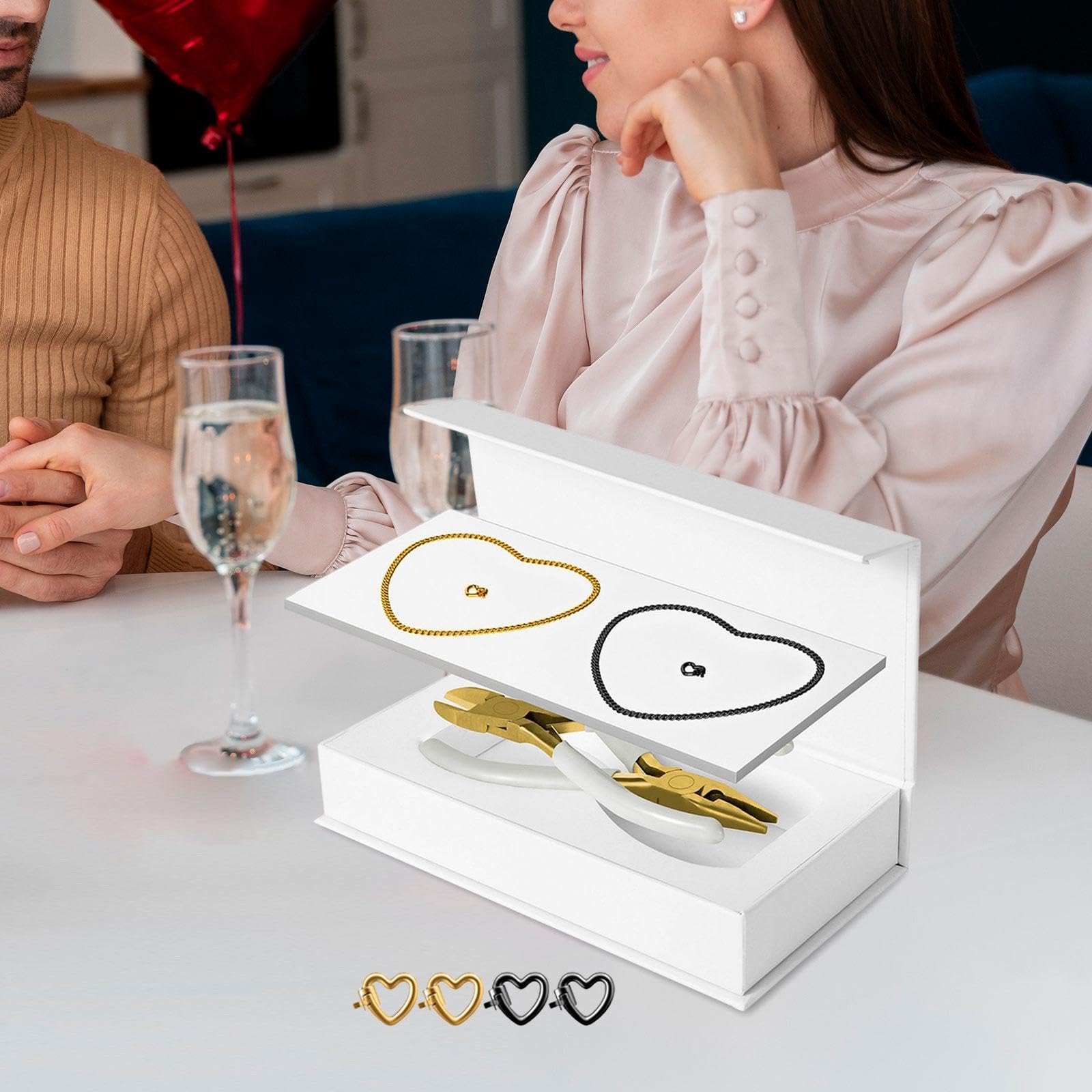 Baoblaze Bracciale Permanente Kit Fai da Te Artigianato Unico Braccialetti per Braccialetti di Regalo per L'anniversario Coppia di Ami