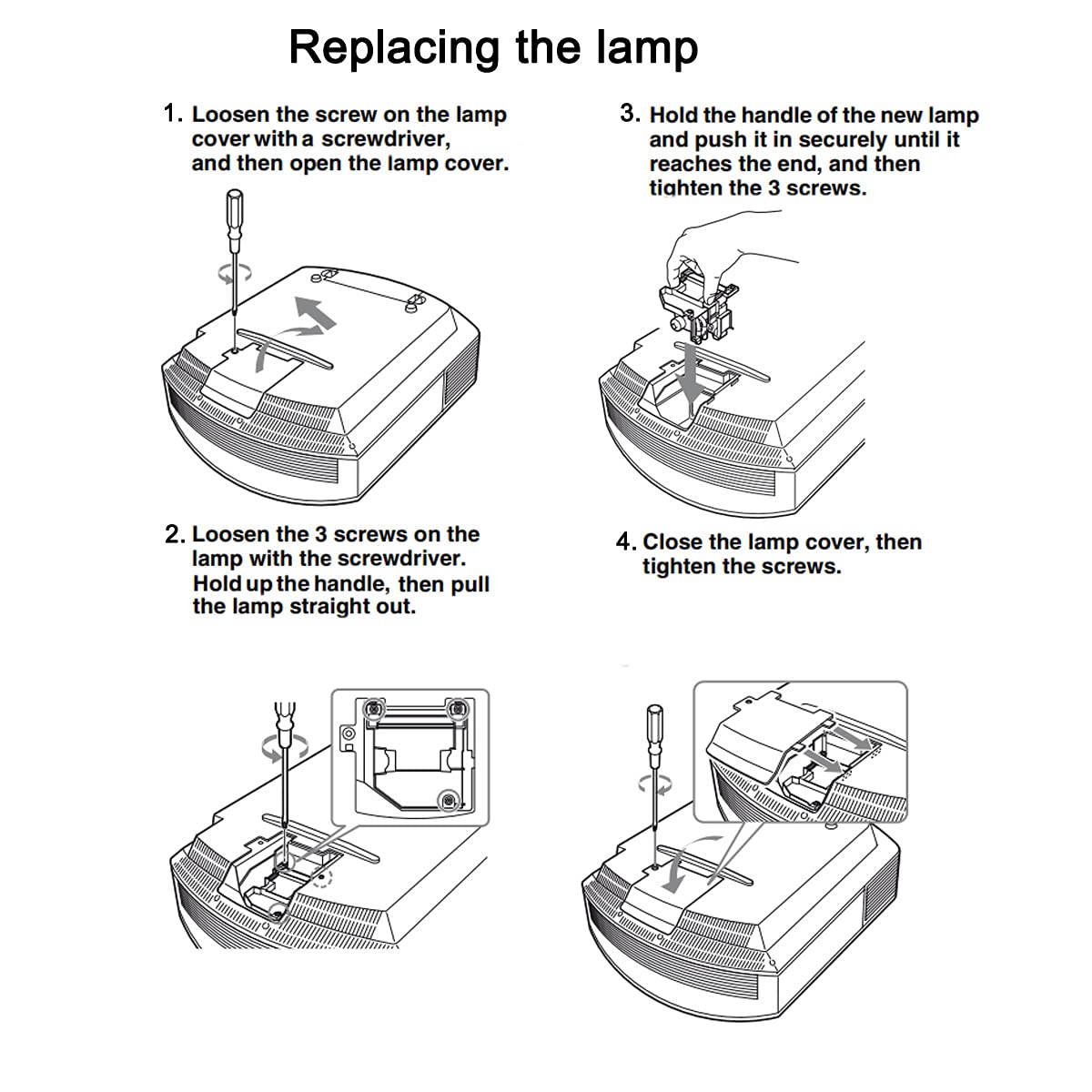 Ampoule de Lampe de Rechange pour Vidéoprojecteur pour Sony LMP-H210 LMPH210 VPL-HW65ES VPL-HW60ES VPL-HW45ES HW65ES HW60ES HW45ES Lampe de Vidéoprojecteur
