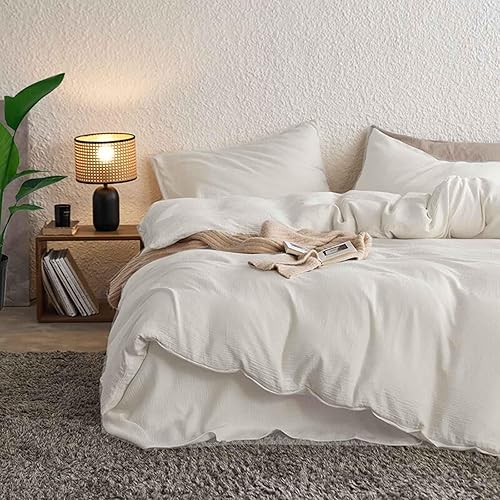 Miniatura 6 de Nanko Juego de funda de edredón de tamaño matrimonial, color rojo y negro, funda de edredón de microfibra de lujo con cierre de cremallera, juegos