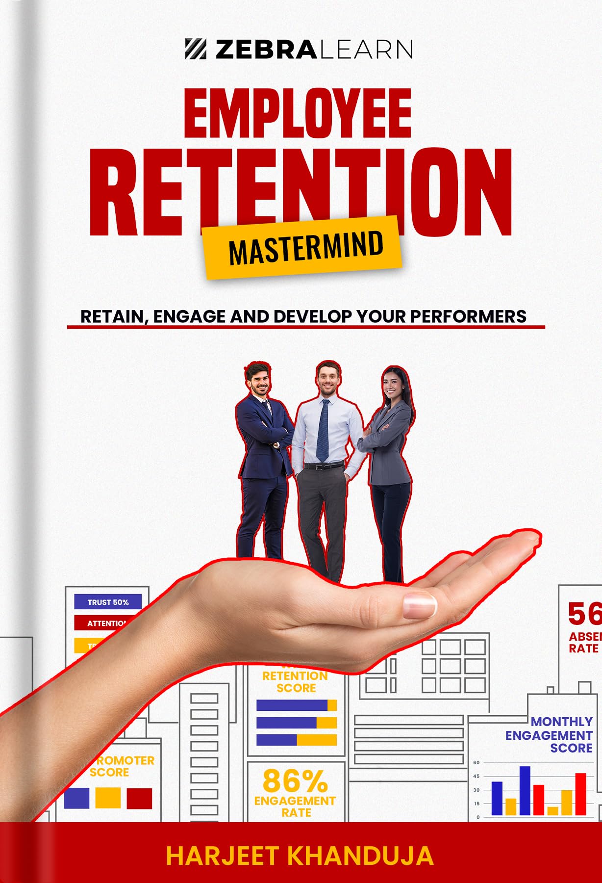 Employee Retention Mastermind - Retain, Engage & Develop your Performers | Guide to Boosting Team Loyalty, Increasing Employee Satisfaction, Reducing Turnover | By Harjeet Khanduja | Zebralearn Books Hardcover – 1 January 2024