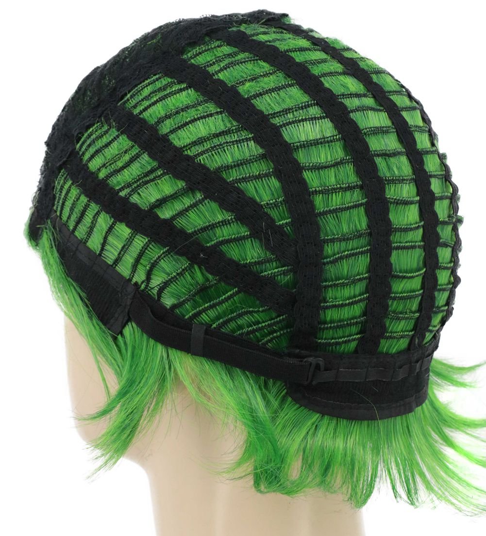 karlery Adult Men Short Straight Green Wig Halloween Cosplay Wig Anime Costume Wig - Image 5