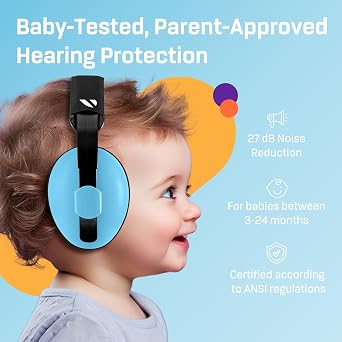Baby Ear Protection Headphones for Noise - 3 to 24 Months Infant Earmuffs