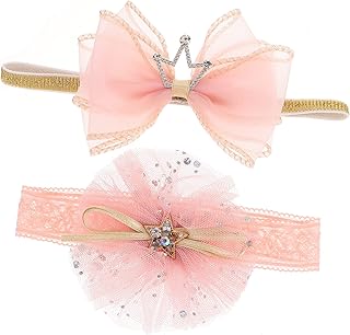 Totority 2 Pçs Acessório De Cabelo Coroa Tiara Turbante Infantil Acessórios De Cabelo Infantil Tiara Cabelo Bebê Arcos De Cabelo Bebê Arcos De Cabelo Foto De Bebê Faixa De Cabelo De