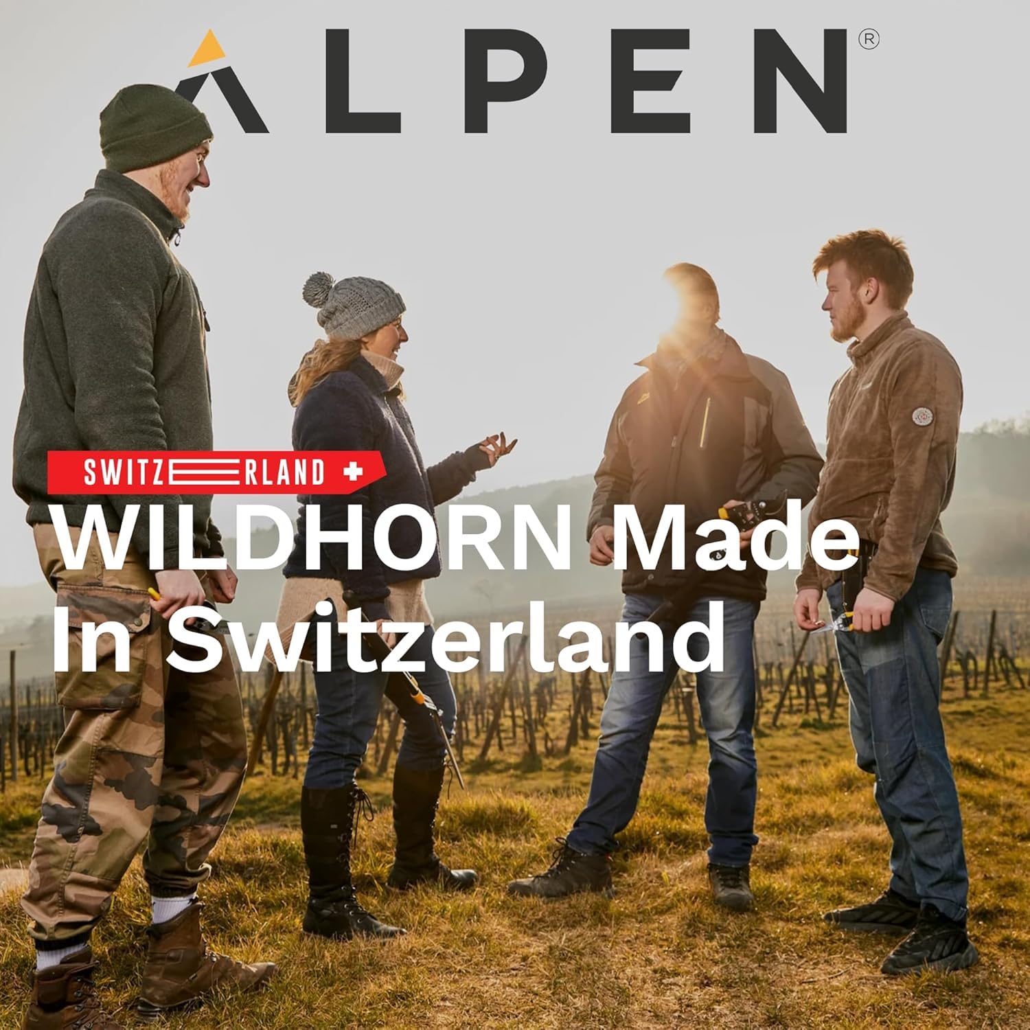 Alpen Wildhorn 32 - Tijeras de podar eléctricas, diámetro de 32 mm, Hoja FELCO HSS, Pantalla LCD, 1 batería, Juego Profesional con maletín de Accesorios, Calidad Suiza para Cortes precisos