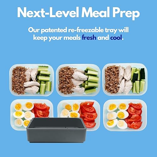 Miniatura 6 de Chillybox Lonchera patentada con bandeja de refrigeración reutilizable, contenedor de plástico sellable versátil  Bolsas de almuerzo para hombres y