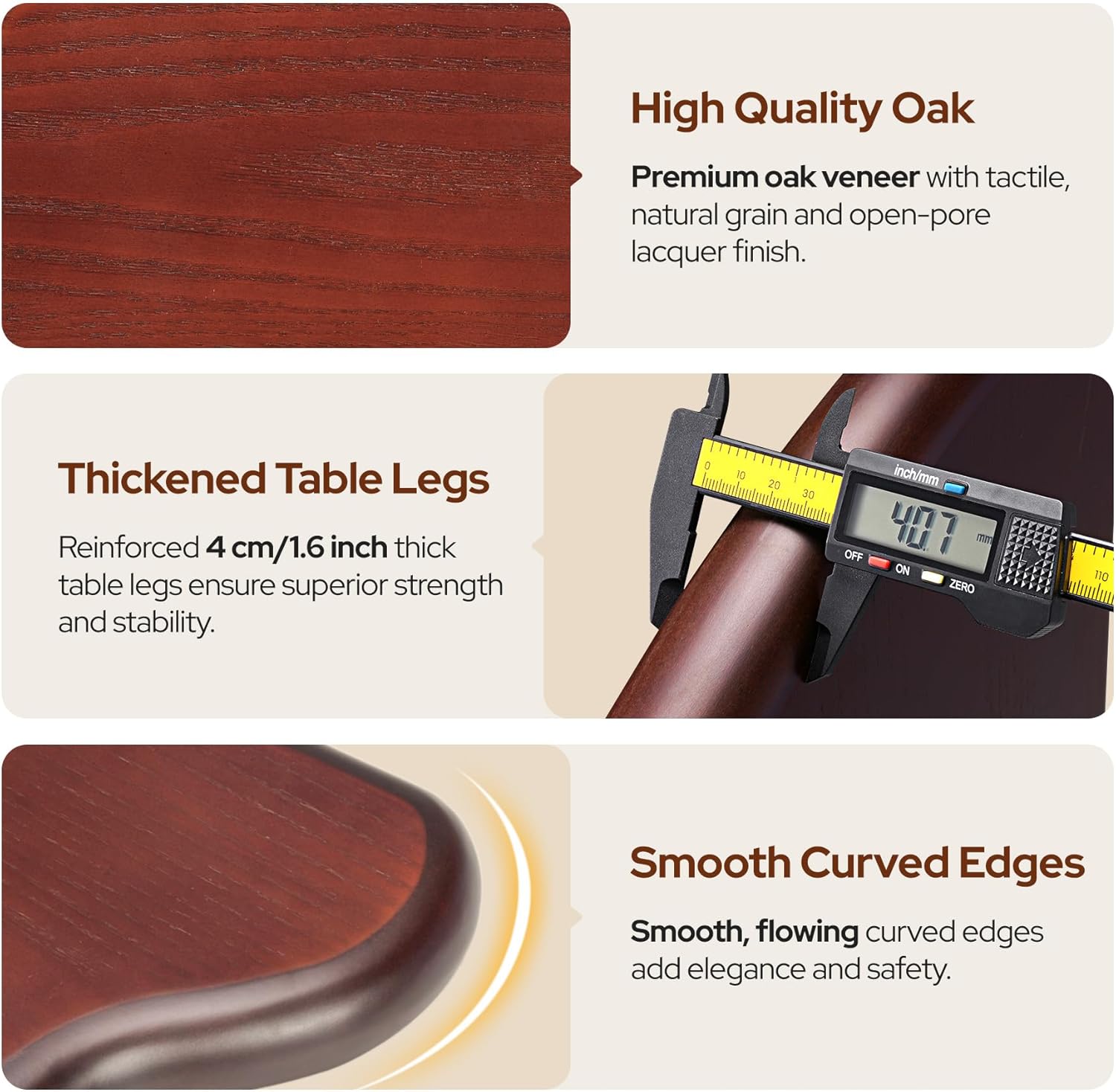 Modern Triangle Glass Coffee Table, Mid Century Coffee Table for Living Room Bedroom Reception Office Tables