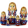 Matryoshka Nesting Dolls Set 5 pcs Norwegian National Costume Theme