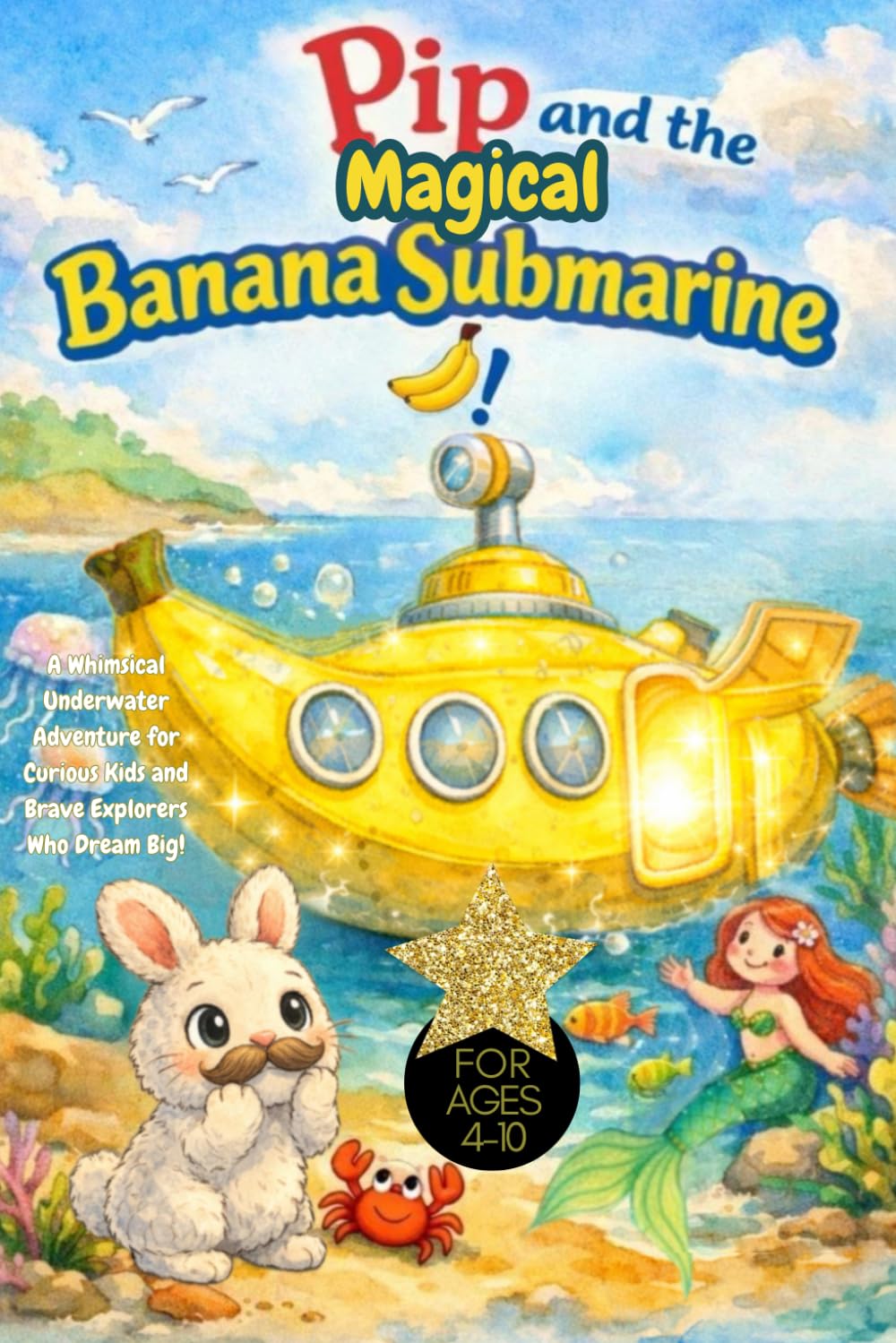 Pip and the Magical Banana Submarine!: A Whimsical Underwater Adventure for Curious Kids and Brave Explorers Who Dream Big! For Ages 4-10, bedtime story, ocean fantasy adventure, rabbit lovers