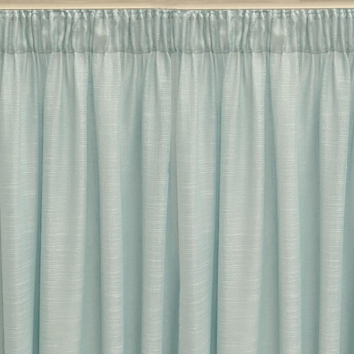 Alexandra House Living Curtain Rustik Turquoise Natural 140 x 270 x 1 cm Translucent