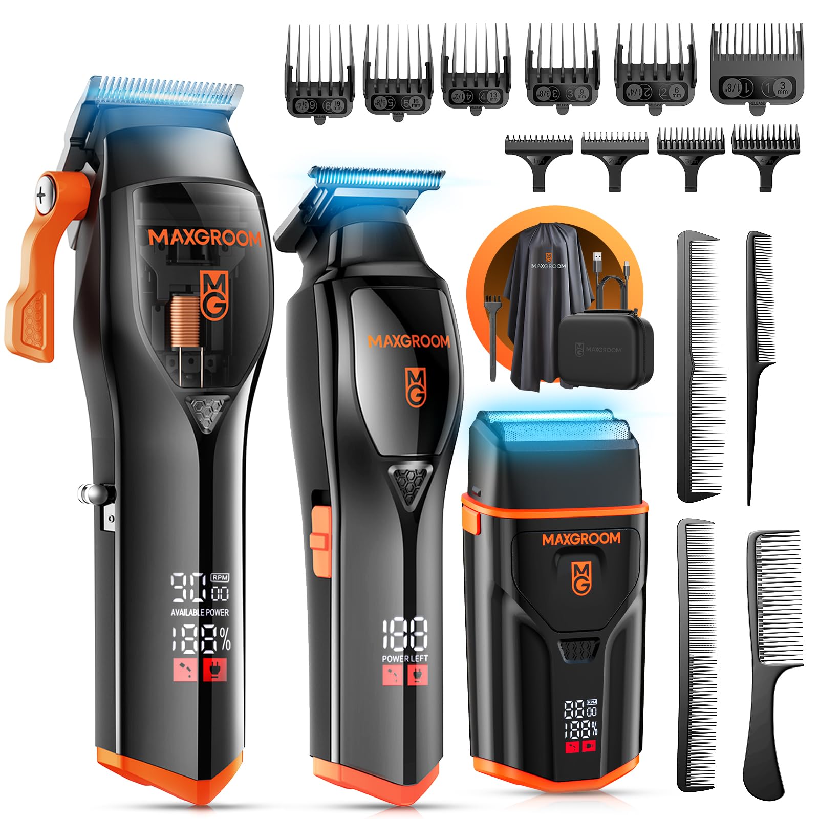 Kit de aseo inalámbrico para hombres para evitar tirones y lograr un corte profesional 8