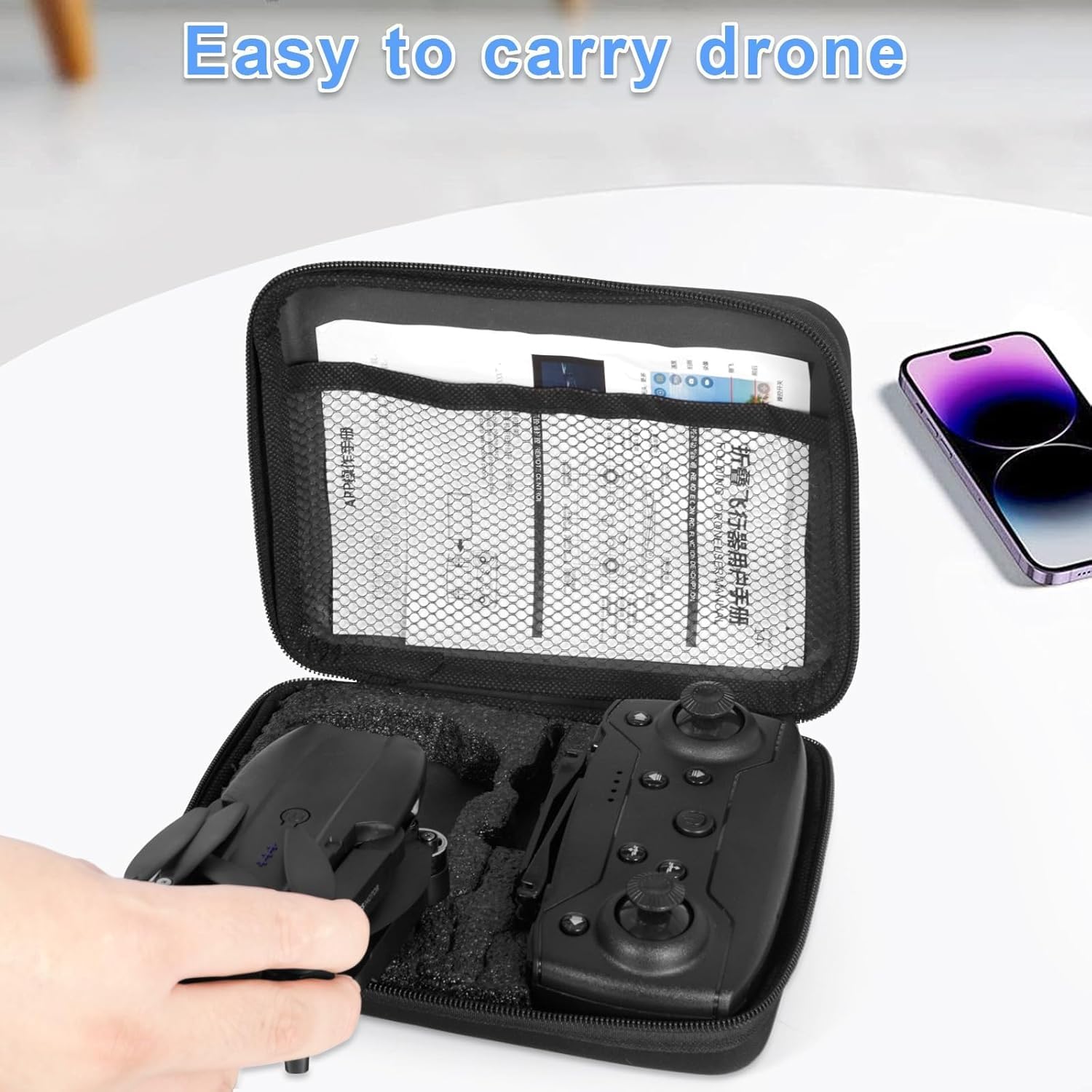Drone pour Enfant avec Caméra 1080P HD, Drone Quadricoptère FPV WiFi Télécommandé, Mode sans Tête, Maintien d'Altitude, 360°Flips, Cadeau et Jouet pour Enfant ou Débutant