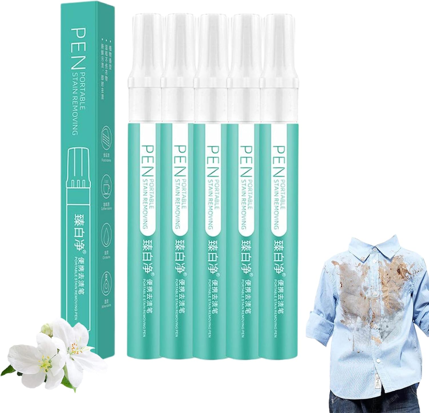 Bleach Pen for Clothing, Bleach Pens for Grout, Portable Bleach Pen for Clothing Stain Removal