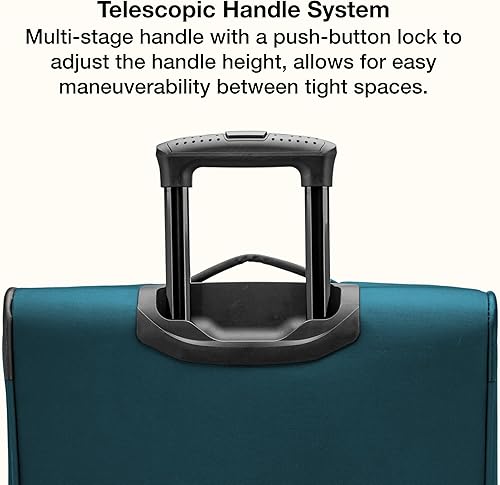 Miniatura 6 de U.S. Traveler - Equipaje extensible con ruedas giratorias y costado blando Anzio., Color verde azulado.), US08120E30