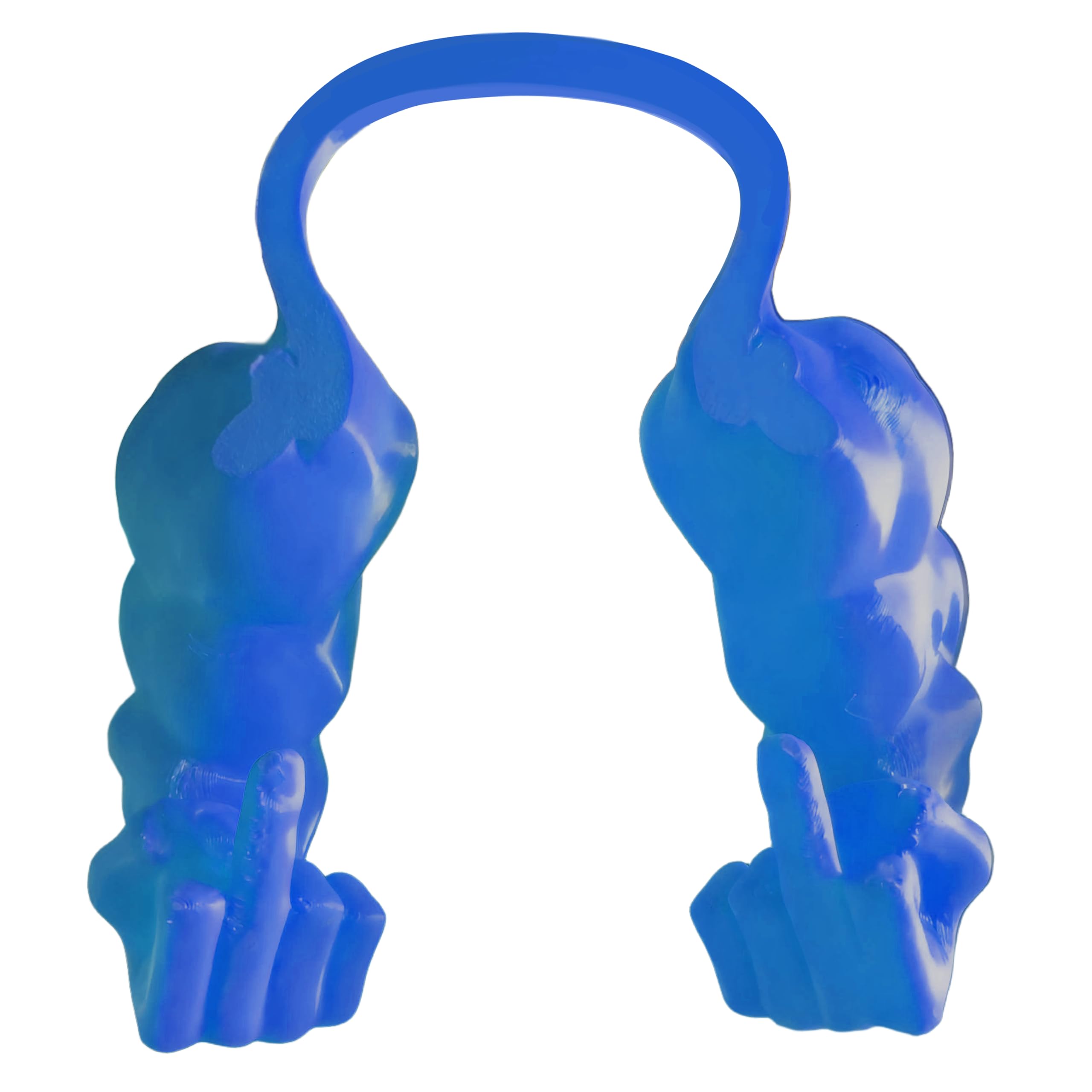 Cat With Muscular Arms - 3D Printed Funny Pet Costume Prop For Cats And Small Dogs, Funny Ornaments, Giant Hand Muscle Arm Costume For Kitten Halloween & Birthday Parties (blue, finger) โ image 1
